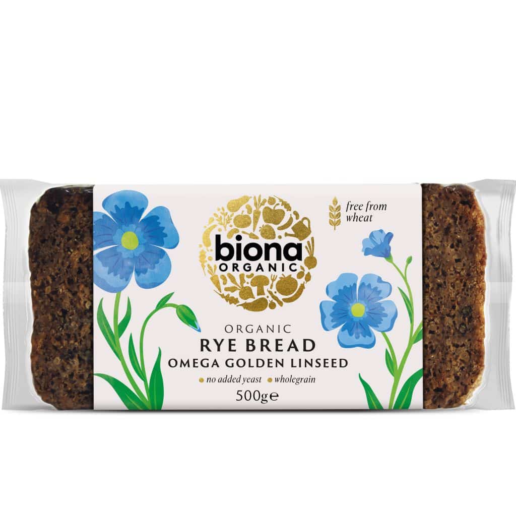 Biona BIO Rozskenyér omega arany lenmaggal 500g