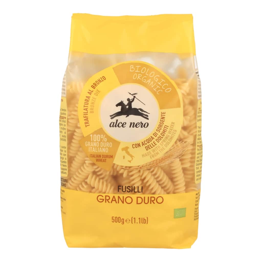 Alce Nero BIO Durum fusilli (csavart orsó) 500g