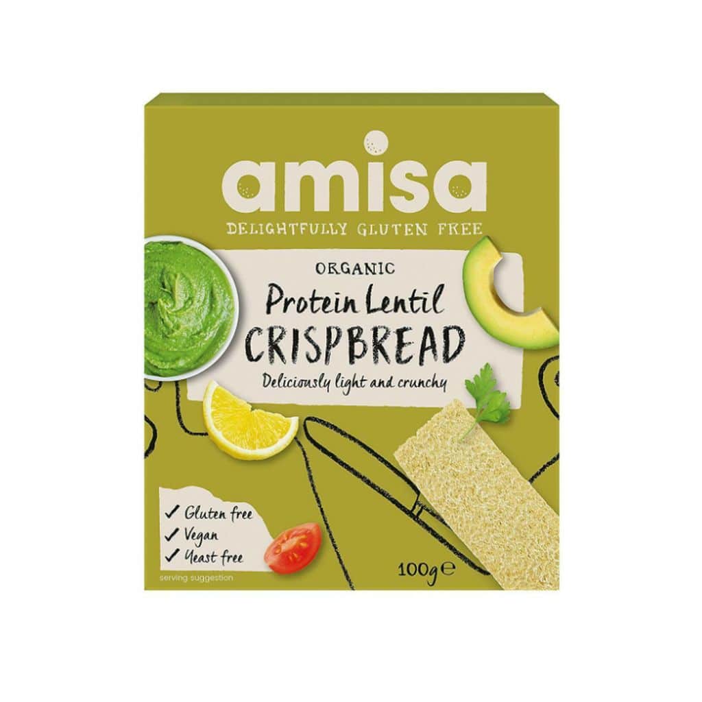 Amisa BIO Fehérje-lencsés kréker100g