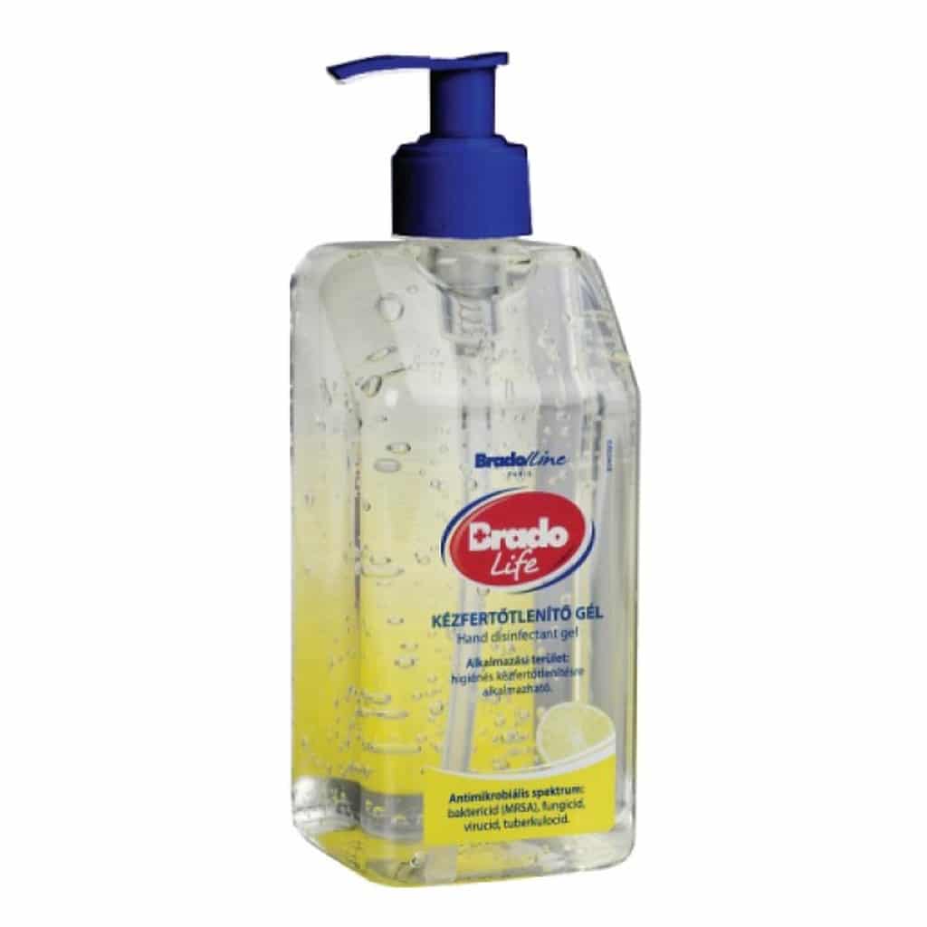 Bradolife Kézfertőtlenítő gél citrom 500ml