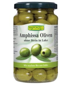 Rapunzel Zöld olíva magozott, lében, Amphissa BIO 315g