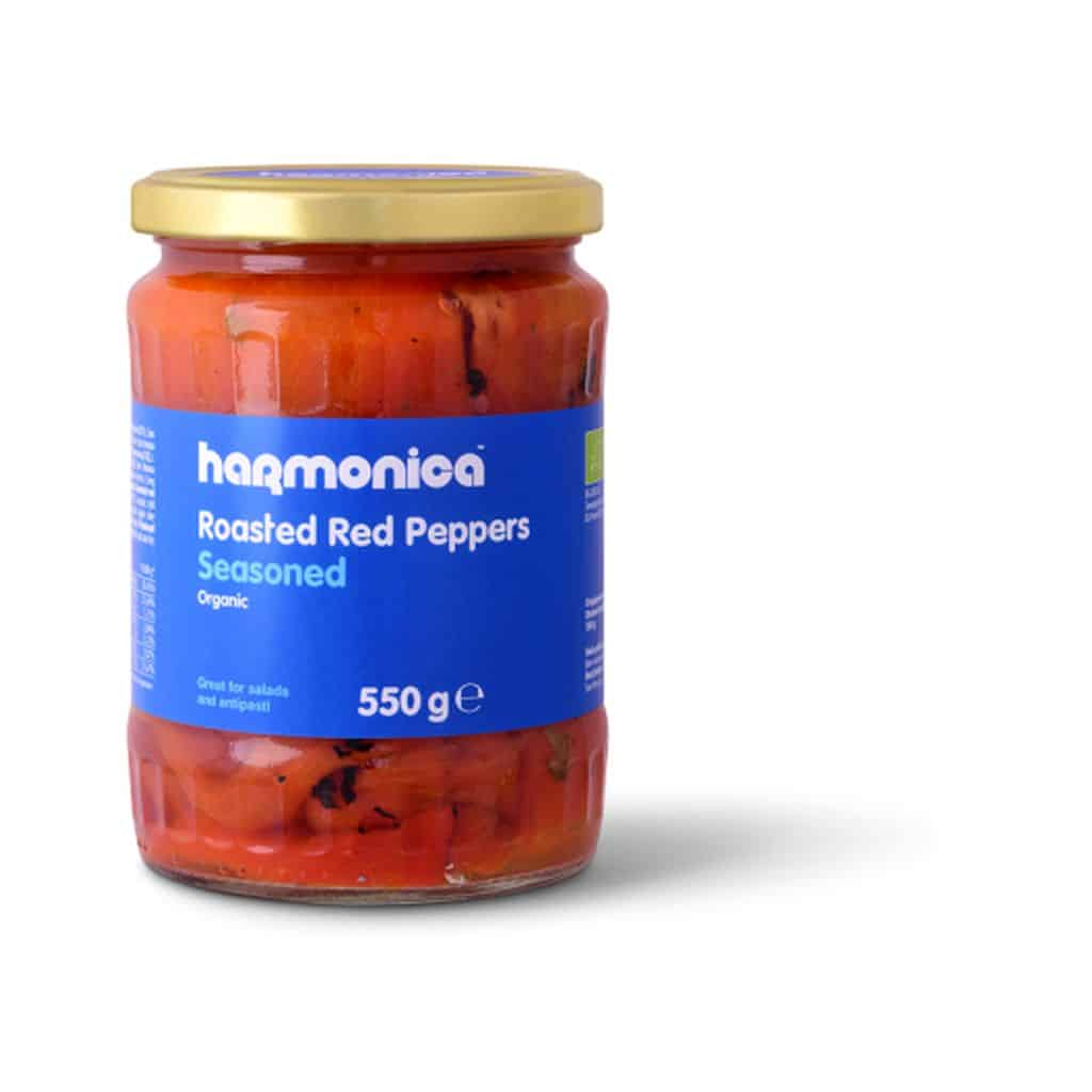 Harmonica BIO Sült paprika lében 550g