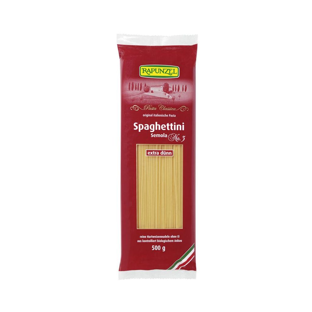 Rapunzel Spagetti durumdarás extra vékony BIO 500g