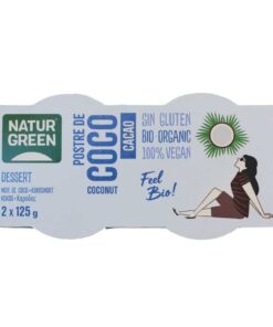 NaturGreen BIO Kókusz-kakaó desszert 2x125g