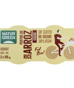 NaturGreen BIO Rizsdesszert csokoládéval 2x125g