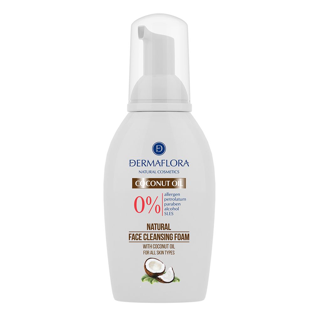 Dermaflora 0% arctisztító hab kókuszolaj 100ml
