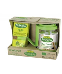 Rapunzel bioSnacky Csíráztató kezdő készlet (üvegedény + 4-féle mag)