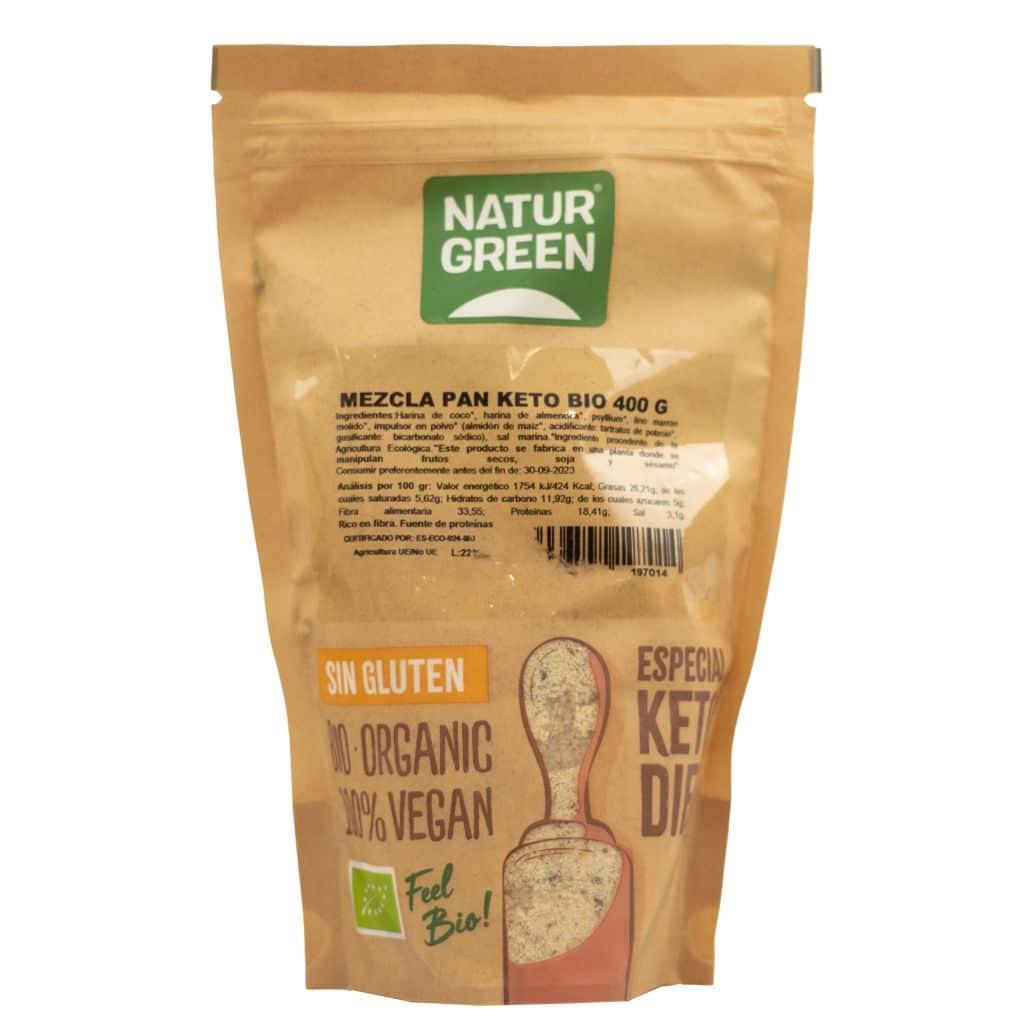 NaturGreen BIO Keto Kenyéralap mix 400g