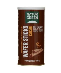 NaturGreen BIO Kakaókrémmel töltött ostyarúd 140g