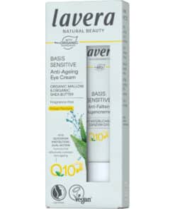 lavera BASIS S Q10 öregedésgátló szemránckrém VEGÁN 15ml