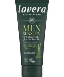 lavera MEN SENSIT. tusfürdő 3in1 (test, haj, arc) VEGÁN 200ml