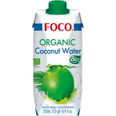 FOCO BIO Kókuszvíz, pur, 100% természetes 500ml