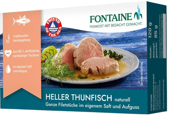 Fontaine Sárgaúszójú tonhal sós vízben 120g