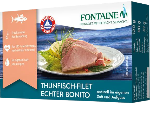 Fontaine Csíkoshasú tonhal sós vízben 120g