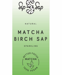 SipSap Nyírfavíz matcha-val 250ml