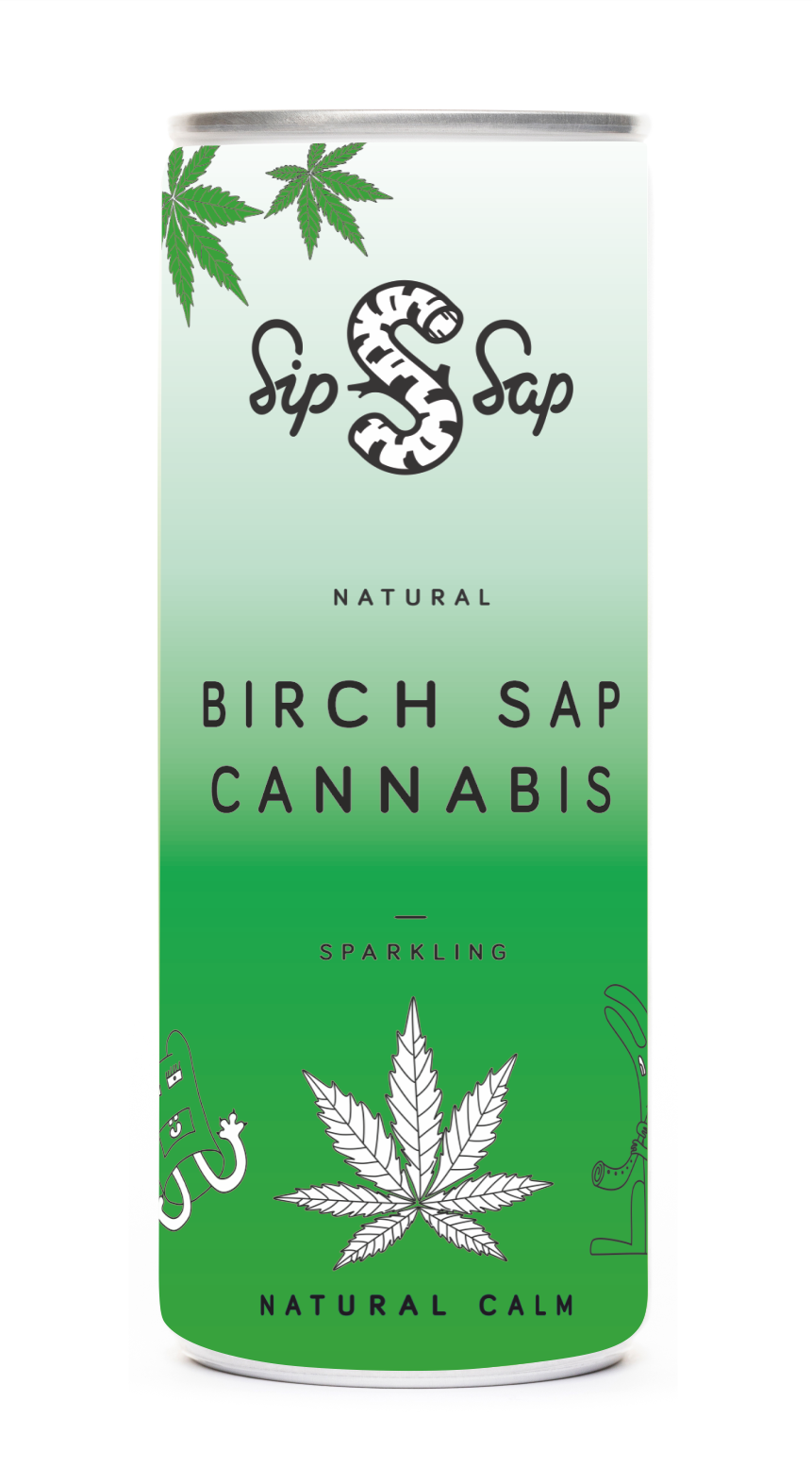 SipSap Nyírfavíz kenderrel 250ml